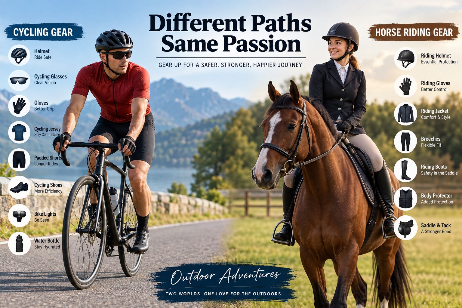 Cycling Gear and Horse Riding Gear: Past Evolution and Future Innovations