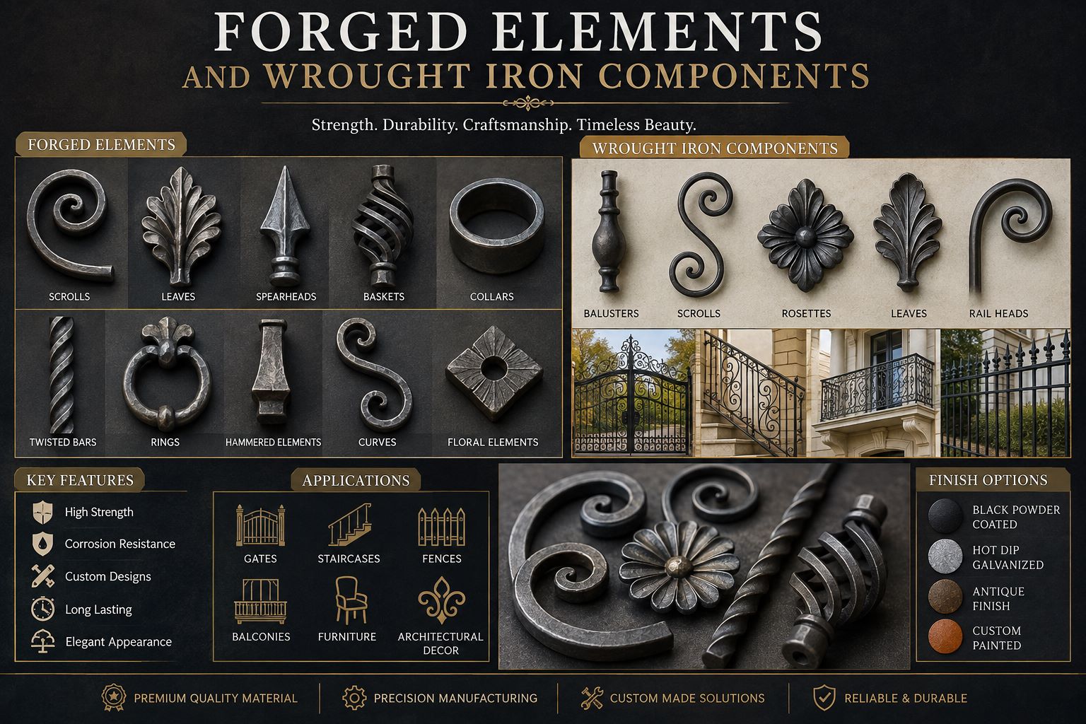 How Forged Elements Bring Character and Strength to Modern Ironwork